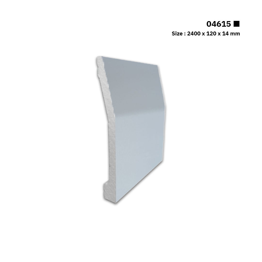 نعلة فايبر 12 سم | 4615 | القطعـة 2.4 متـر سعر المتر الطولي 10.73 ر.س