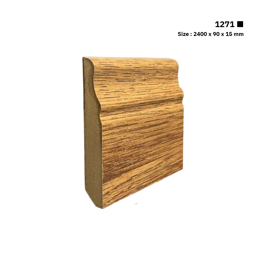 نعلة خشبية 9 سم | 1271 | القطعـة 2.4 متـر سعر المتر الطولي 5.99 ر.س