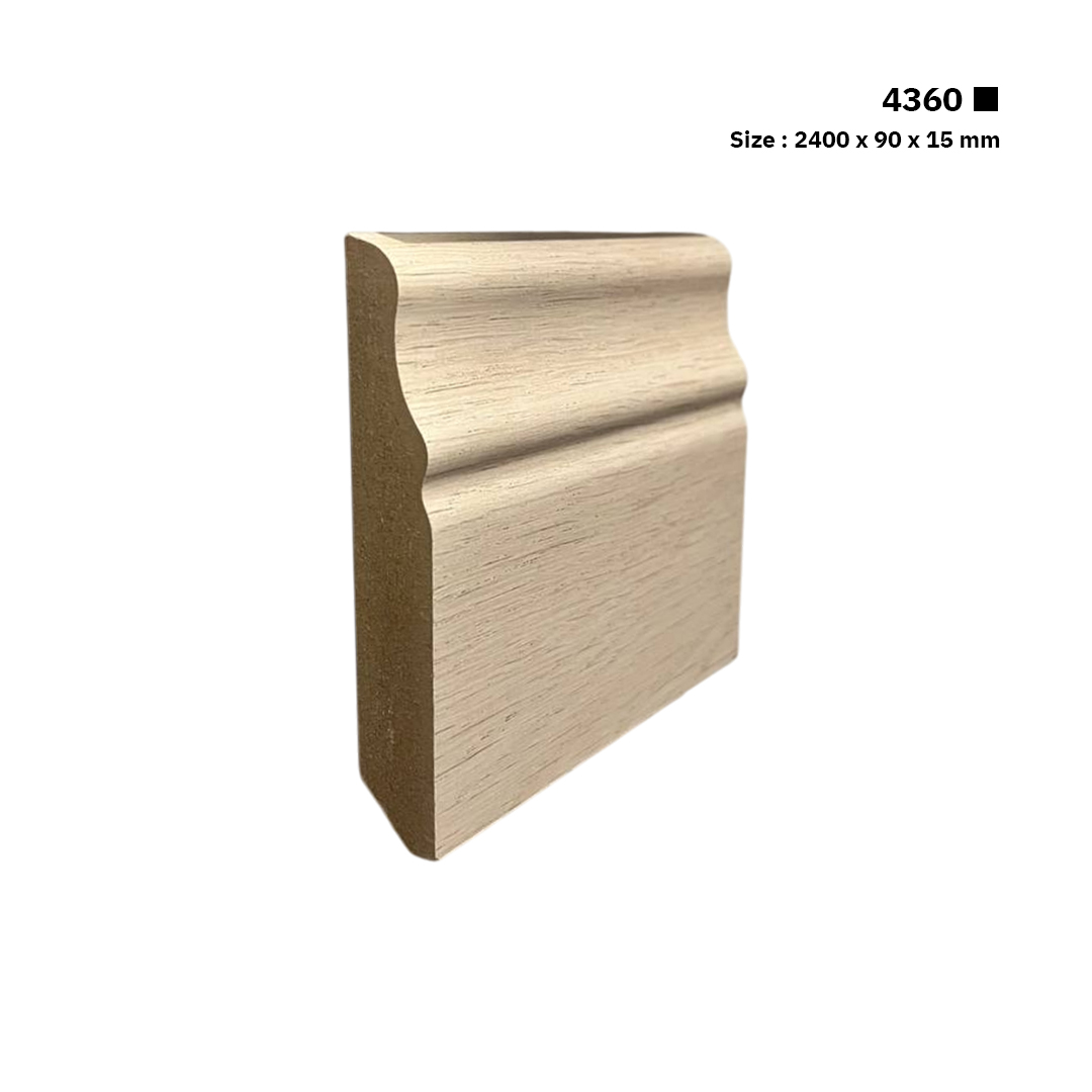 نعلة خشبية 9 سم | 4360 | القطعـة 2.4 متـر سعر المتر الطولي 5.99 ر.س