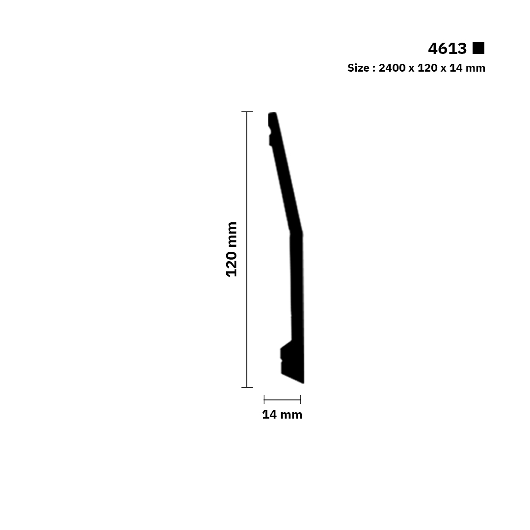 نعلة فايبر 12 سم | 4613 | القطعـة 2.4 متـر سعر المتر الطولي 10.73 ر.س - الصورة 2