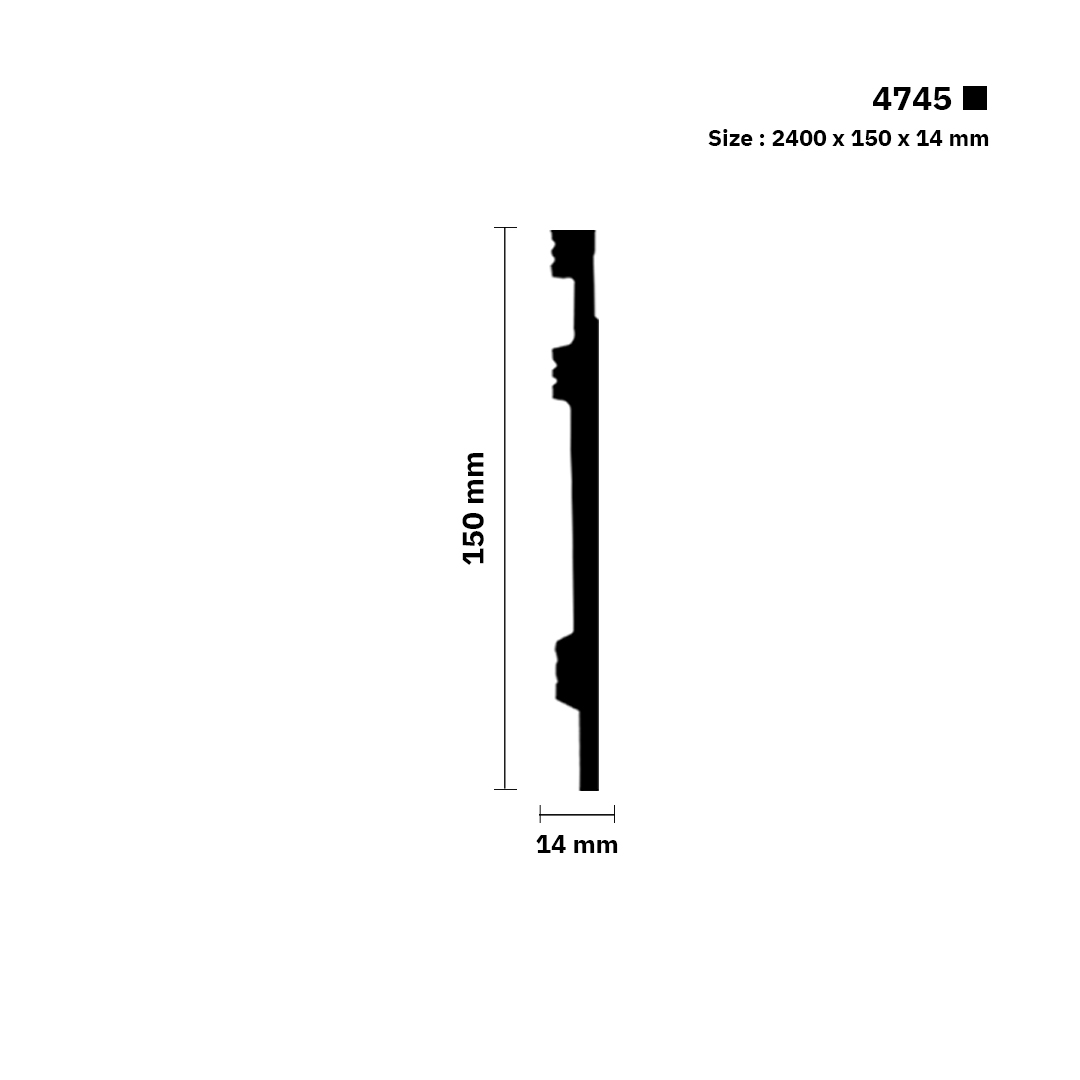 نعلة فايبر 15 سم | 4745 | القطعـة 2.4 متـر سعر المتر الطولي 17.25 ر.س - الصورة 2
