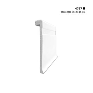 نعلة فايبر 16 سم | 4767 | القطعة 2.4 متر سعر المتر الطولي 15.33 ر.س ( نعلة تغطية )