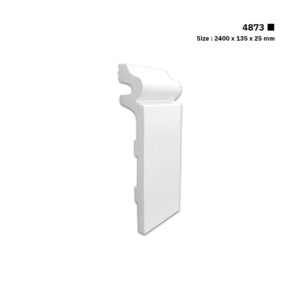 نعلة فايبر 13.5 سم | 4873 | القطعة 2.4 متر سعر المتر الطولي 13.42 ر.س ( نعلة تغطية )