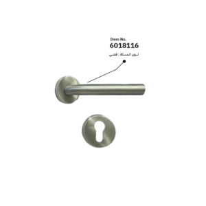 طقم ماسكة باب مع كيلون مع سلندر لون فضي 6018116