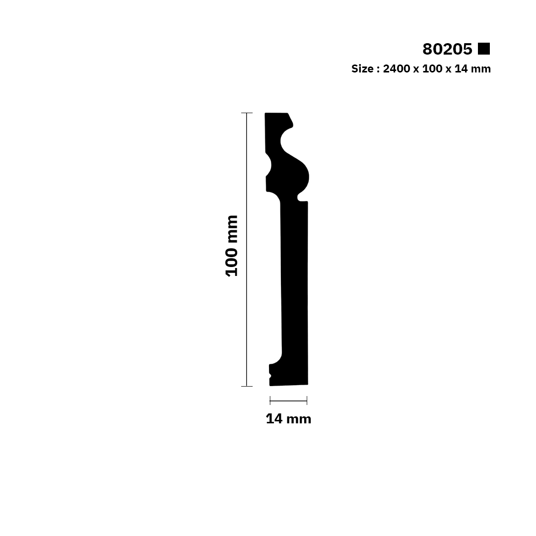 نعلة فايبر 10 سم | 80205 | القطعـة 2.4 متـر سعر المتر الطولي 9.58 ر.س - الصورة 2